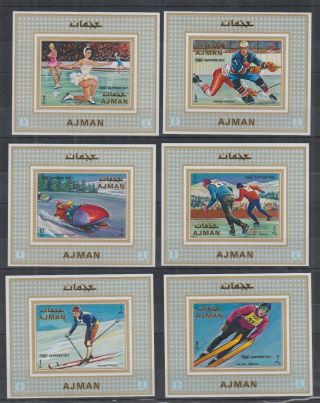 H940.  Ajman - Mnh - Sport - Olympics Games - Sapporo 72 - Deluxe - Imperf
