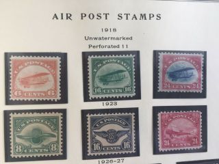 1918 - 23 Us S C1 - 6,  First Airmail Stamps,  Set Of 6
