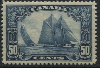Canada 1929 50 Cents Bluenose Nh Black Marks On Gum Lower Half Of Stamp