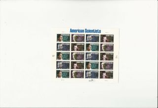 Us Stamps/postage/sheets Sc 3909a American Scientists Mnh F - Vf Og Fv$7.  40