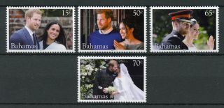 Bahamas 2018 Mnh Prince Harry & Meghan Royal Wedding 4v Set Royalty Stamps