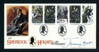 1993 Sherlock Holmes Cover Signed Jeremy Brett (alias Sherlock Holmes) (s634)