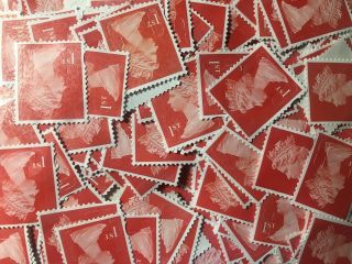 500 1st Class Security Stamps Unfranked Off Paper No Gum