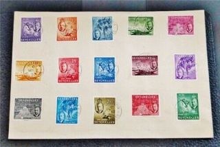 Nystamps British Seychelles Stamp Early Fdc Paid: $275