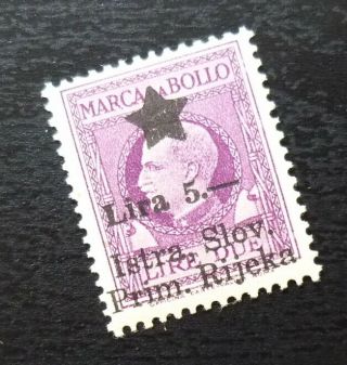 Slovenia Wwii Italy Revenue Stamp J4
