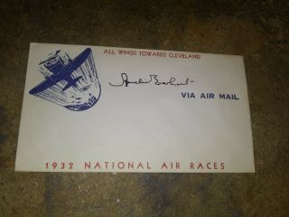 Autographed Air Race Cover Of Amelia Earhardt
