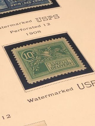 Scott Album Page US Postage Stamp Lot / / / Never Hinged / 1884 - 1917 3