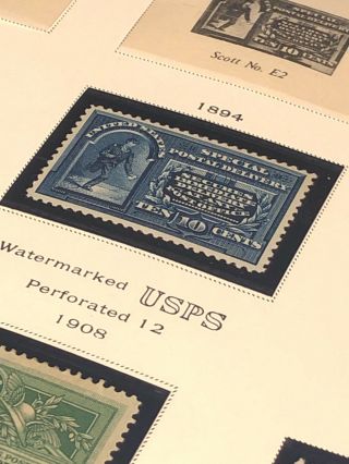 Scott Album Page US Postage Stamp Lot / / / Never Hinged / 1884 - 1917 6