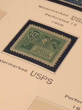 Scott Album Page US Postage Stamp Lot / / / Never Hinged / 1884 - 1917 7