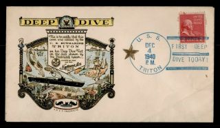 Dr Who 1940 Uss Triton Navy Submarine First Deep Dive Prexie C130718