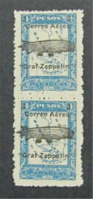 Nystamps Paraguay Stamp Double Perf Between