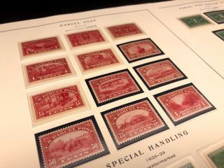 Scott Album Page US Postage Stamp Lot / / / Never Hinged / 1912 - 1929 2