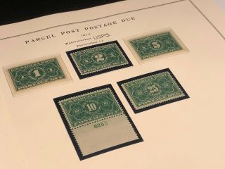 Scott Album Page US Postage Stamp Lot / / / Never Hinged / 1912 - 1929 4