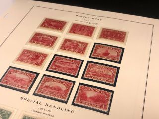 Scott Album Page US Postage Stamp Lot / / / Never Hinged / 1912 - 1929 5