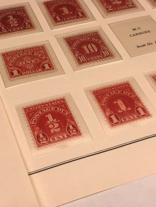 Scott Album Page US Postage Stamp Lot / / / Never Hinged / 1914 - 1931 10