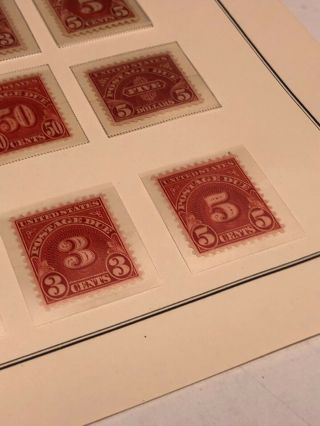 Scott Album Page US Postage Stamp Lot / / / Never Hinged / 1914 - 1931 12