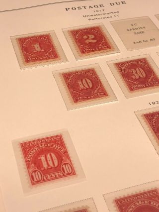 Scott Album Page US Postage Stamp Lot / / / Never Hinged / 1914 - 1931 5