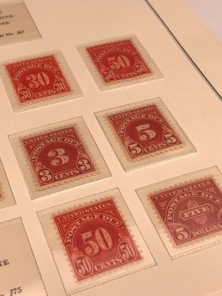 Scott Album Page US Postage Stamp Lot / / / Never Hinged / 1914 - 1931 7