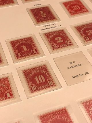 Scott Album Page US Postage Stamp Lot / / / Never Hinged / 1914 - 1931 8