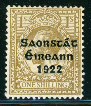 Ireland Mh Selections: Scott 55 1sh Kgv " Irish State 1922 " Cv$13,