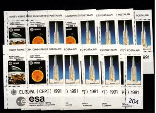 /// 10x Turkish Cyprus - Mnh - Europa Cept 1991 - Space - Spaceships