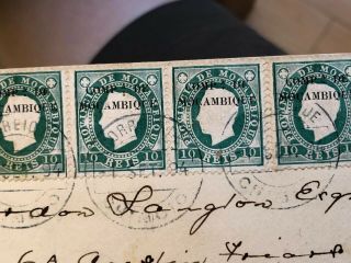 2 1890’s Portuguese Colonial Mozambique Postal Covers To London (1 Registered) 10
