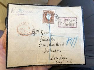 2 1890’s Portuguese Colonial Mozambique Postal Covers To London (1 Registered) 2