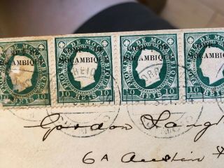 2 1890’s Portuguese Colonial Mozambique Postal Covers To London (1 Registered) 8