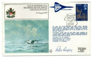 1979 Raf Ff6 - Flown Concorde - Signed By Captain Peter R.  W.  Duffey
