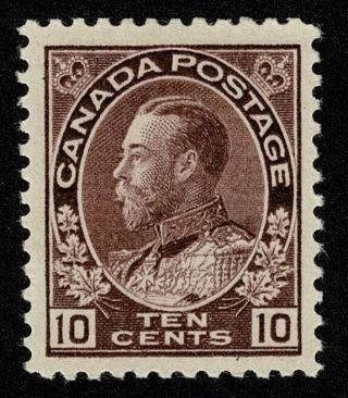 Canada Stamp Scott 116 10c King George V Admiral Issue 1912 H Og $275
