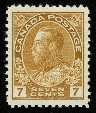Canada Stamp Scott 113 7c King George V Admiral Issue 1912 Nh Og $130