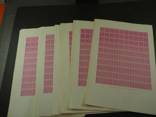 Great Britain,  100 Reprints Sheets " Mercury Essay "