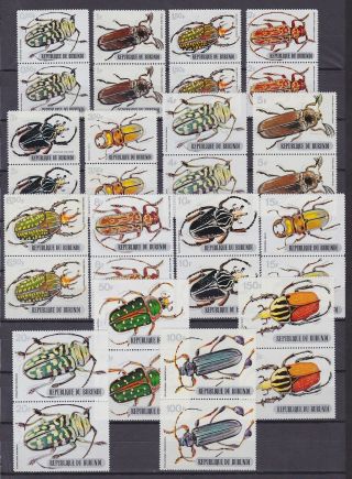 Burundi 1970 Mnh Stamp Set Cob 350/365 Insects. . .  A5631