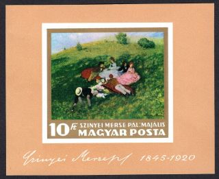 Hungary 1966 Block Of Stamps Mi 56b Mnh Cv=45€