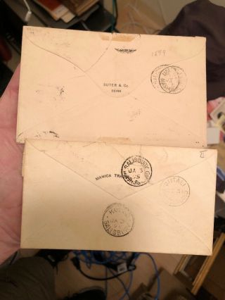 2 1890’s Portuguese Colonial Mozambique Postal Covers To Mashonaland 6