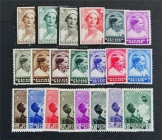Nystamps Belgium Stamp B170//b196 Og H $34