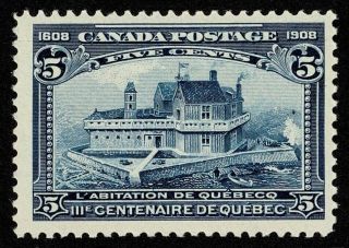Canada Stamp Scott 99 5c Quebec Tercentenary Issue 1908 Nh Og $210