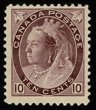Canada Stamp Scott 83 10c Queen Victoria 1897 H Og $425