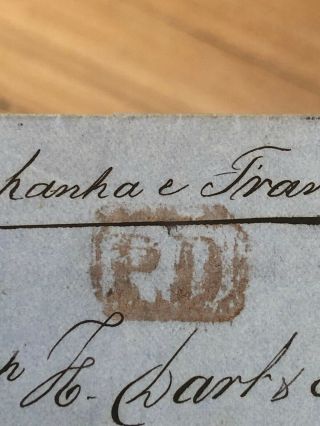Rare 1872 Portugal Colonial Folded Letter Cover Horta Azores To London England 5