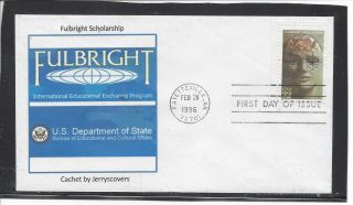Fulbright Scholarship Fdc 1996 Fayetteville,  Arkansas Only One Made