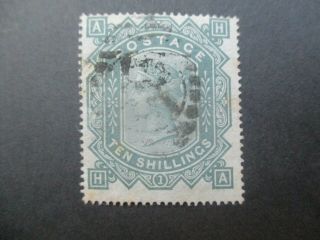 Uk Stamps: 1867 - 1878 10/ - Queen Victoria - - Rare (g444)