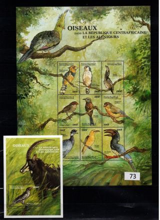 // Centralafrica - Mnh - Nature - Birds - Animals