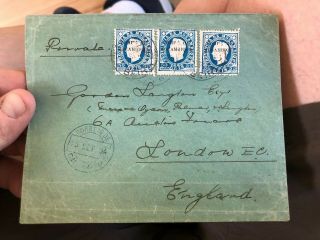 2 1884 & 1885 Portuguese Colonial Mozambique Postal Covers To Lisbon & London 2