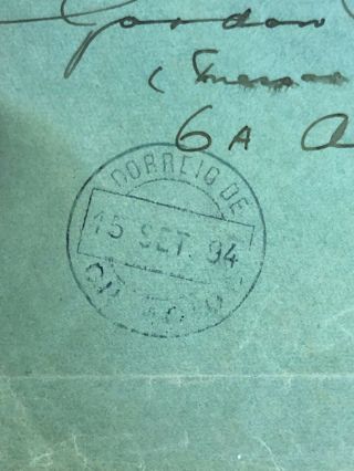 2 1884 & 1885 Portuguese Colonial Mozambique Postal Covers To Lisbon & London 4