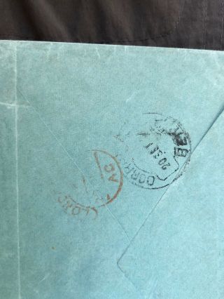 2 1884 & 1885 Portuguese Colonial Mozambique Postal Covers To Lisbon & London 6