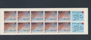 Xb69584 France 1991 Paintings Red Cross Booklet Xxl Mnh