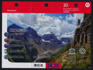 Canada 2723b Booklet Bk579 Mnh Unesco World Heritage Sites
