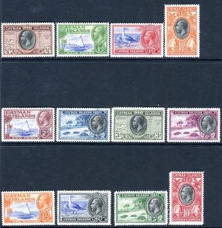 Cayman Islands - 1935 A Lightly Mounted Set To 10/ - Sg 96 - 107