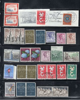 Luxembourg Europe Stamps Hinged & Lot 54290