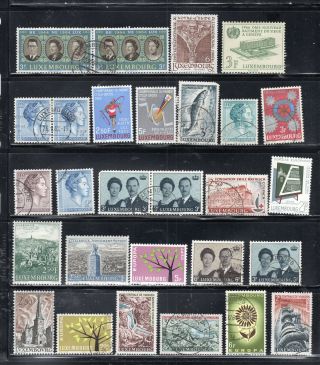 Luxembourg Europe Stamps Hinged & Lot 54289